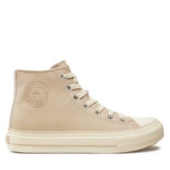 Trampki Big Star Shoes. Brązowe trampki BIG STAR SHOES, bez wzorów, bez zapięcia. Za 99.99 zł.