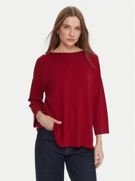 Kontatto Sweter 3M0801C Czerwony Regular Fit. Czerwone swetry Kontatto, m, bez wzorów, z syntetyku, bez ramiączek. Za 239.99 zł.