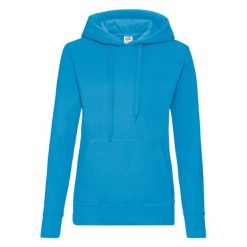 Bluza Damska Z Kapturem. Niebieskie bluzy FRUIT OF THE LOOM, s, bez wzorów, z kapturem. Za 98.99 zł.