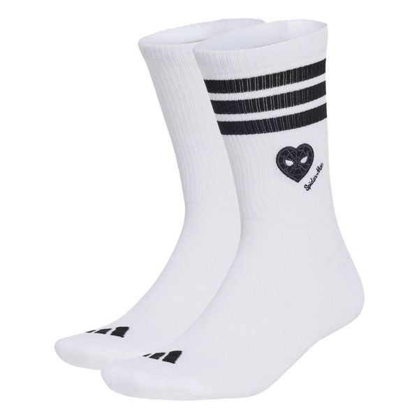 SKARPETY ADIDAS MARVEL SPIDER-MAN. Białe skarpety Adidas, bez wzorów, z bawełny. Za 99.95 zł.