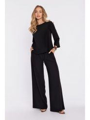 Made of emotion Spodnie w kolorze czarnym rozmiar: S. Czarne spodnie materiałowe Made Of Emotion, s, bez wzorów, z materiału. Za 179.99 zł.