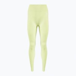 Legginsy treningowe damskie Gymshark Vital Seamless. Żółte legginsy Gymshark, bez wzorów. Za 149.99 zł.