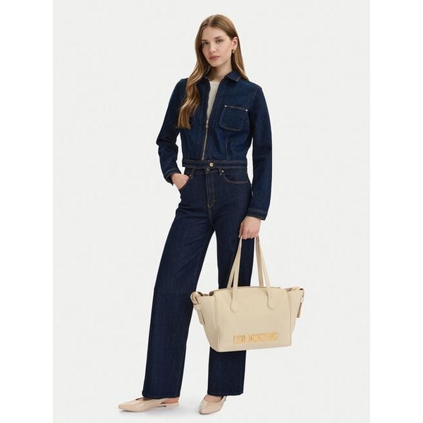 Torebka LOVE MOSCHINO. Brązowe shopper Love Moschino, bez wzorów, bez dodatków. Za 649.99 zł.