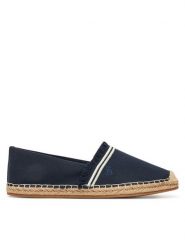 Tommy Hilfiger Espadryle Fringe Canvas Closed Espadrille FW0FW08881 Granatowy. Niebieskie espadryle TOMMY HILFIGER, bez wzorów, z materiału, bez obcasa, bez zapięcia. Za 309.99 zł.