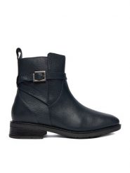 Lasocki Botki CEO-WI23-ALEGRA-02 Granatowy. Niebieskie botki Lasocki, bez wzorów, ze skóry, bez obcasa, na płaskiej podeszwie, bez zapięcia. Za 269.99 zł.