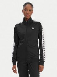 Kappa Bluza Banda Wanniston 301PSC0 Czarny Slim Fit. Czarne bluzy Kappa, l, bez wzorów, z syntetyku, bez kaptura. Za 179.99 zł.