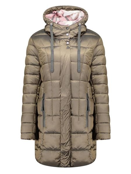 Geographical Norway Płaszcz pikowany "Bulli" w kolorze khaki rozmiar: XL. Brązowe płaszcze Geographical Norway, xl, bez wzorów, bez kaptura. Za 227.85 zł.