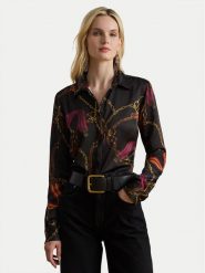 LAUREN RALPH LAUREN Koszula 200979917001 Czarny Straight Fit. Czarne koszule Lauren Ralph Lauren, xl, bez wzorów, z syntetyku, bez kołnierzyka, bez ramiączek. Za 759.99 zł.
