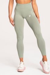 Legginsy fitness damskie Gym Glamour basic. Zielone legginsy GYM GLAMOUR, uniwersalny, bez wzorów, z materiału. Za 179.99 zł.