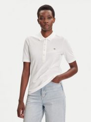 Gant Polo Shield 4202231 Écru Slim Fit. Koszulki polo GANT, xl, bez wzorów, z bawełny, bez kołnierzyka, bez ramiączek. Za 399.99 zł.