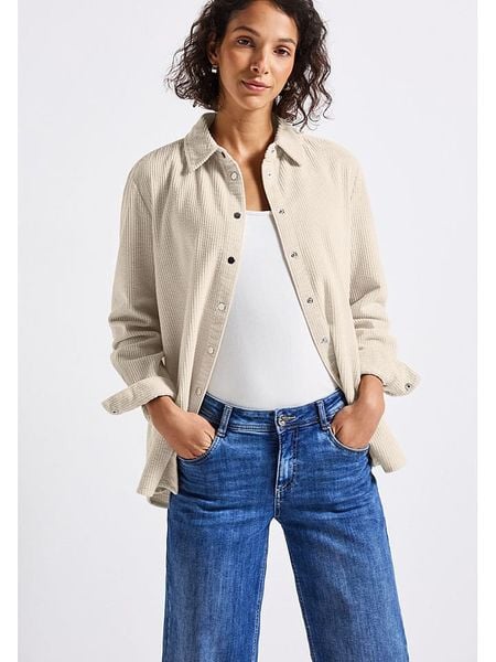 Street One Koszula sztruksowa w kolorze kremowym rozmiar: 38. Brązowe koszule Street One, bez wzorów, z bawełny, street, bez kołnierzyka, bez ramiączek. Za 158.47 zł.