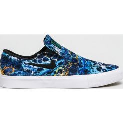 Nike - Trampki Zoom Janoski Slip. Niebieskie trampki Nike, bez wzorów, z materiału, bez zapięcia. W wyprzedaży za 299.90 zł.