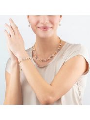 COEUR DE LION Naszyjnik z elementami ozdobnymi - dł. 42 cm rozmiar: onesize. Pomarańczowe naszyjniki COEUR DE LION, z agatem, ze stali. Za 404.99 zł.