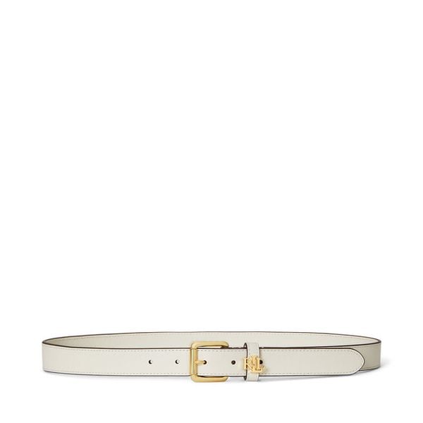 Pasek LAUREN RALPH LAUREN. Białe paski Lauren Ralph Lauren, bez wzorów. Za 339.99 zł.