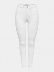 ONLY Jeansy Power 15250153 Biały Skinny Fit. Białe jeansy Only, xs, bez wzorów. Za 129.99 zł.