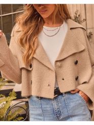 LA Angels Kardigan w kolorze beżowym rozmiar: XL. Brązowe kardigany LA Angels, xl, bez wzorów, prążkowane. Za 173.99 zł.