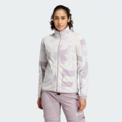 Bluza Terrex Multi Printed Full-Zip Fleece. Czerwone bluzy Adidas, xs, bez wzorów, z materiału, bez kaptura. W wyprzedaży za 197.40 zł.