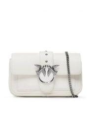 Pinko Torebka Love One Pocket C PE 23 PLTT 100061 A0F1 Biały. Białe torebki klasyczne Pinko, bez wzorów, ze skóry, bez dodatków. Za 889.99 zł.