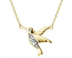 Naszyjnik z żółtego złota z diamentami - koliber - 0,01 ct - próba 375. Żółte naszyjniki Apart, z diamentem, złote. Za 1,349.00 zł.