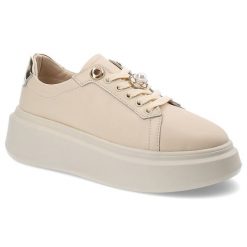 Beżowe Sneakersy Artiker Sportowe Obuwie Damskie Na Platformie. Brązowe obuwie sportowe Artiker, na lato, bez zapięcia. Za 189.00 zł.