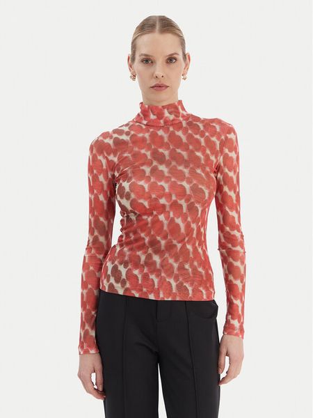 Bardot Bluzka Alba 60287TB Czerwony Slim Fit. Czerwone bluzki Bardot, xl, bez wzorów, z syntetyku, bez kołnierzyka, bez ramiączek. Za 319.99 zł.