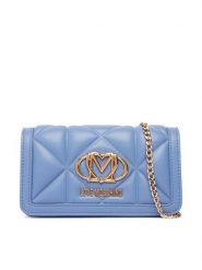 LOVE MOSCHINO Torebka JC5640PP1PLC0700 Niebieski. Niebieskie torebki klasyczne Love Moschino, bez wzorów, ze skóry, bez dodatków. Za 699.99 zł.
