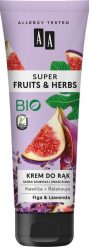 AA SUPER FRUITS&HERBS krem do rąk figa&lawenda 100 ml. Dłonie OCEANIC. Za 8.09 zł.