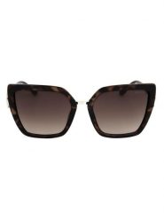 Guess Damskie okulary przeciwsłoneczne w kolorze brązowym rozmiar: 55. Brązowe okulary przeciwsłoneczne Guess, z aplikacjami, z tworzywa sztucznego. Za 249.17 zł.
