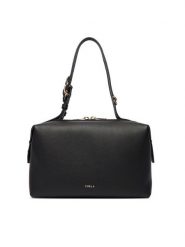 Furla Torebka Double M Boston WB01905 BX3036 KH O6000 Czarny. Czarne torebki klasyczne Furla, bez wzorów, z materiału, bez dodatków. Za 1,599.00 zł.