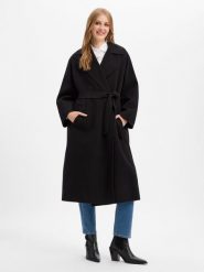 Weekend Max Mara płaszcz z czystej wełny Kobiety wełna ze strzyży czarny, 36. Czarne płaszcze Weekend Max Mara, na jesień, bez wzorów, z wełny, bez kaptura. Za 3,049.95 zł.