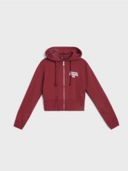 Rozpinana bluza z kapturem - fioletowy. Fioletowe bluzy Sinsay, l, bez wzorów, z kapturem. Za 49.99 zł.