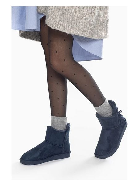ISLAND BOOT Botki zimowe "Cullen" w kolorze granatowym rozmiar: 40. Niebieskie botki Island Boot, na zimę, bez wzorów, z materiału, bez obcasa, bez zapięcia. Za 119.95 zł.