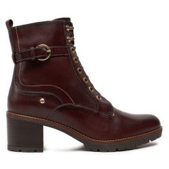 Botki Pikolinos. Brązowe botki Pikolinos, bez wzorów, bez obcasa, na słupku, bez zapięcia. Za 749.99 zł.