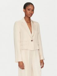 Marella Marynarka Salvia 2515041121 Beżowy Regular Fit. Brązowe marynarki i żakiety Marella, bez wzorów, z wiskozy. Za 589.99 zł.