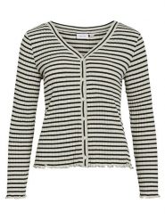 Vila Kardigan w kolorze czarno-kremowym rozmiar: S. Brązowe kardigany Vila, s, bez wzorów. Za 82.99 zł.