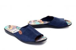 Adanex 29592 SAK1NN granatowy, klapki damskie. Niebieskie klapki Adanex, bez wzorów, bez obcasa. Za 62.39 zł.