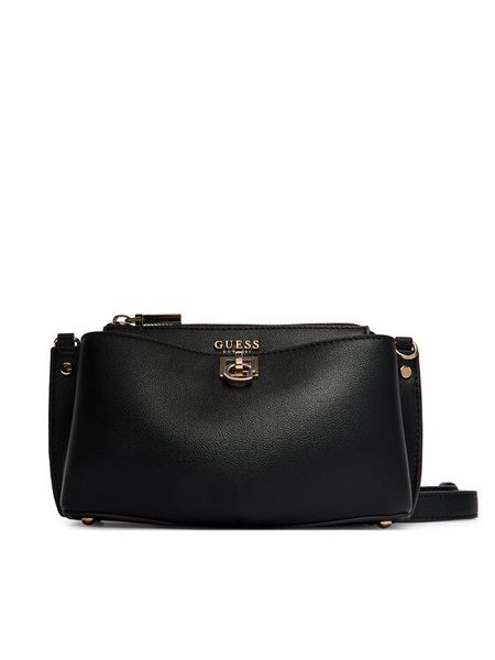 Guess Torebka Bianca Mini HWBG99 07720 Czarny. Czarne listonoszki Guess, z aplikacjami, ze skóry, bez dodatków. Za 325.99 zł.