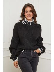 L'armoire de Suzette Golf w kolorze czarnym rozmiar: 38/40. Czarne golfy L'armoire de Suzette, l, bez wzorów, z wełny, bez ramiączek. Za 170.47 zł.