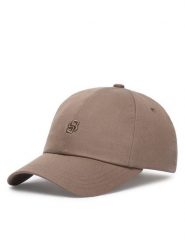 BOSS Czapka z daszkiem Ari B Icon 50567665 Brązowy. Brązowe czapki Boss, bez wzorów, z bawełny. Za 169.99 zł.