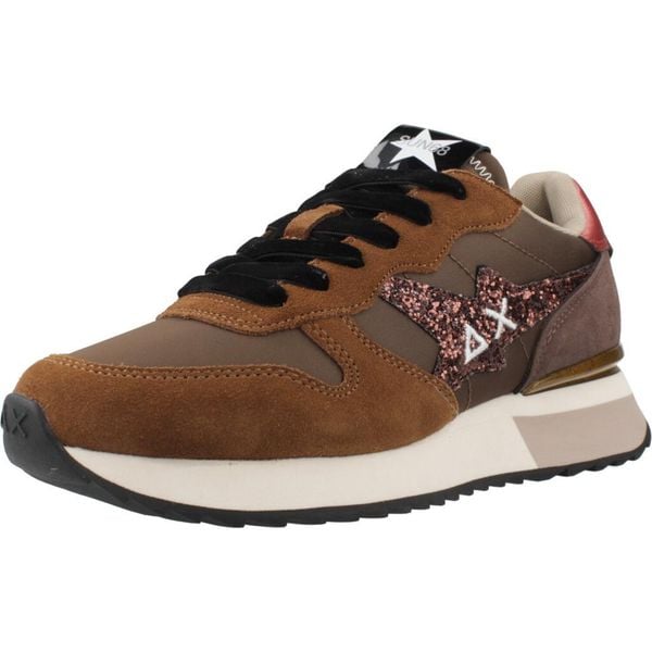 Buty SUN68 STARGIRL GLITTER LOGO Brązowy. Brązowe trekkingi SUN68, z materiału, trekkingowe. Za 321.99 zł.