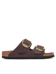 Birkenstock Klapki Arizona Big Buckle 1032916 Beżowy ciemny. Brązowe klapki Birkenstock, bez wzorów, ze skóry, bez obcasa. Za 719.99 zł.