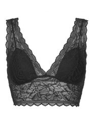 Chantelle Biustonosz braletka Floral Touch C94270 Czarny. Czarne biustonosze Chantelle, bez wzorów, z syntetyku. Za 239.99 zł.