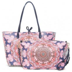 Desigual torebka damska wielokolorowa Afro Capri. Torebki klasyczne Desigual, bez wzorów, bez dodatków. W wyprzedaży za 247.00 zł.