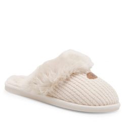 Kapcie Home & Relax. Brązowe obuwie domowe Home & Relax, bez wzorów, bez zapięcia. Za 69.99 zł.