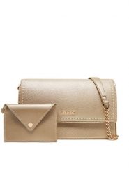Liu Jo Torebka S Crossbody AA5158 E0058 Złoty. Żółte torebki klasyczne Liu Jo, bez wzorów, ze skóry, bez dodatków. Za 499.99 zł.
