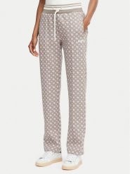 Guess Spodnie dresowe V5YB20 KB212 Brązowy jasny Regular Fit. Brązowe spodnie dresowe Guess, s, z aplikacjami, z dresówki. Za 394.99 zł.