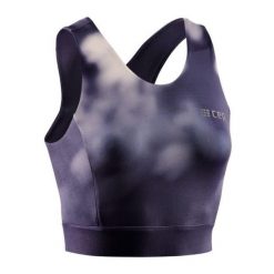 Crop Top do biegania damski CEP Bloom bezszwowy. Brązowe topy CEP, m, bez wzorów, bez kołnierzyka, bez ramiączek. Za 179.00 zł.