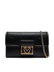 LOVE MOSCHINO Torebka JC4093PP1NLI0000 Czarny. Czarne torebki klasyczne Love Moschino, bez wzorów, ze skóry, bez dodatków. Za 709.99 zł.