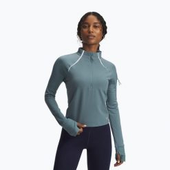 Bluza do biegania damska Under Armour Pro Half Zip. Niebieskie bluzy Under Armour, bez wzorów, bez kaptura. Za 229.99 zł.