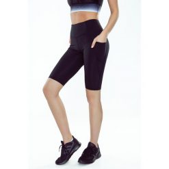 Legginsy do biegania damskie Rough Radical Alfa Shorts. Czarne legginsy ROUGH RADICAL, l, bez wzorów. W wyprzedaży za 79.92 zł.
